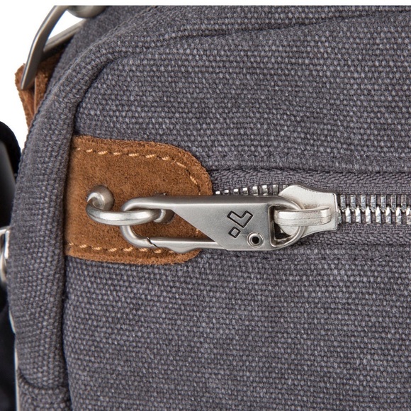 Travelon Heritage Anti-Theft Tour Bag Crossbody, Gray,RFID Travel Purse - Picture 5 of 16